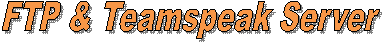 FTP & Teamspeak Server